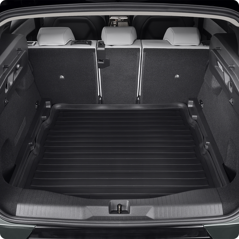 Bagageruimte van de C5 Aircross met beschermende bagageruimtebak voor praktisch opbergen en dagelijkse bescherming.