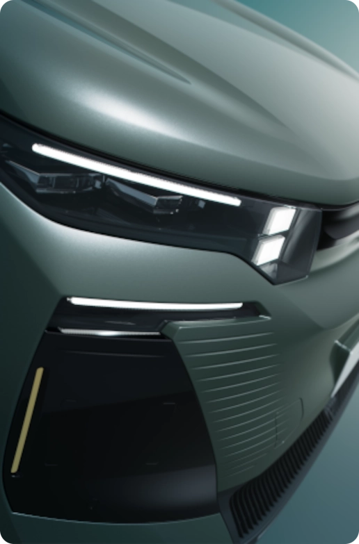 Detailaanzicht voorzijde van de C5 Aircross met toonaangevende technologie, veiligheid, zicht en modern premium design.